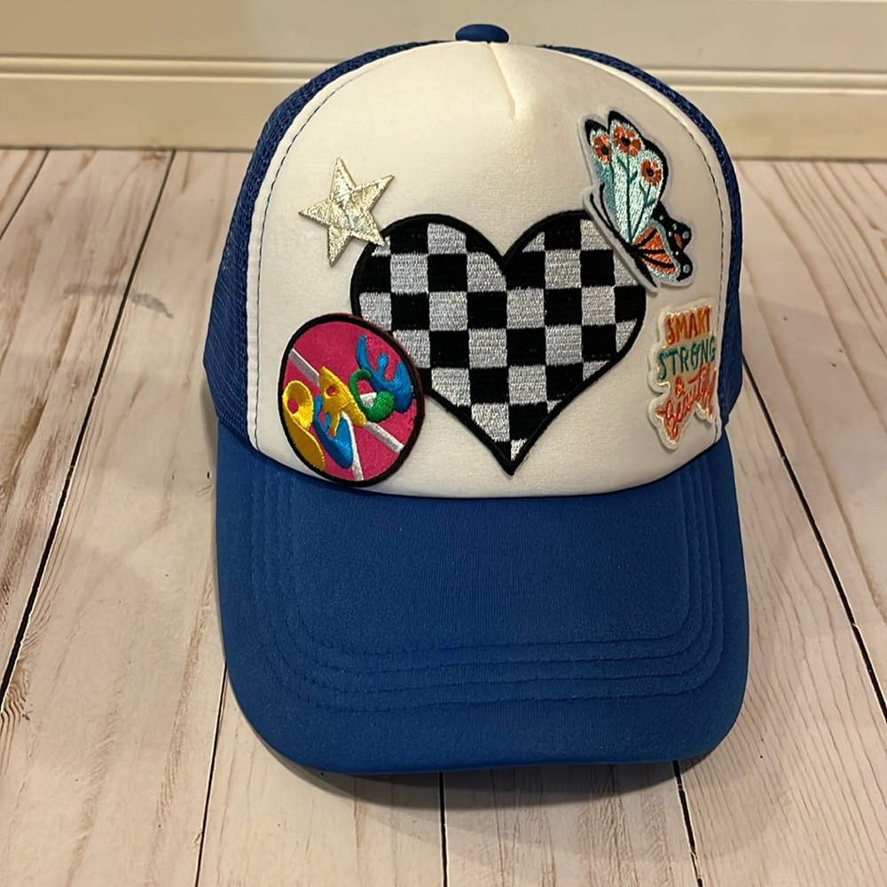 Trending Trucker hat with embroidered patches